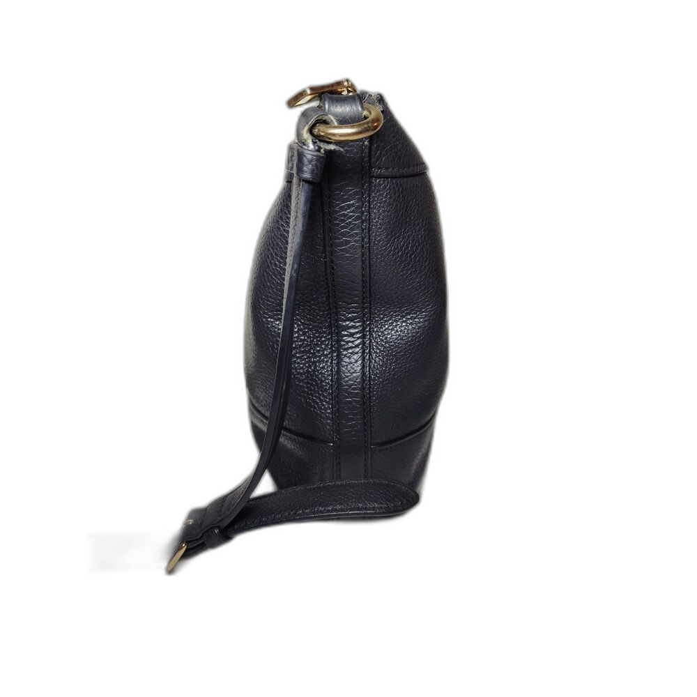 Coach Paxton Duffle Bag Black Pebbled Leather Gold Hardware Crossbody Minimalist - Picture 6 of 16